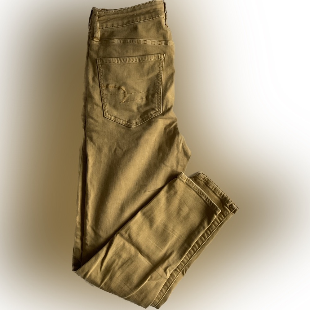 Mustard yellow American Eagle jeans